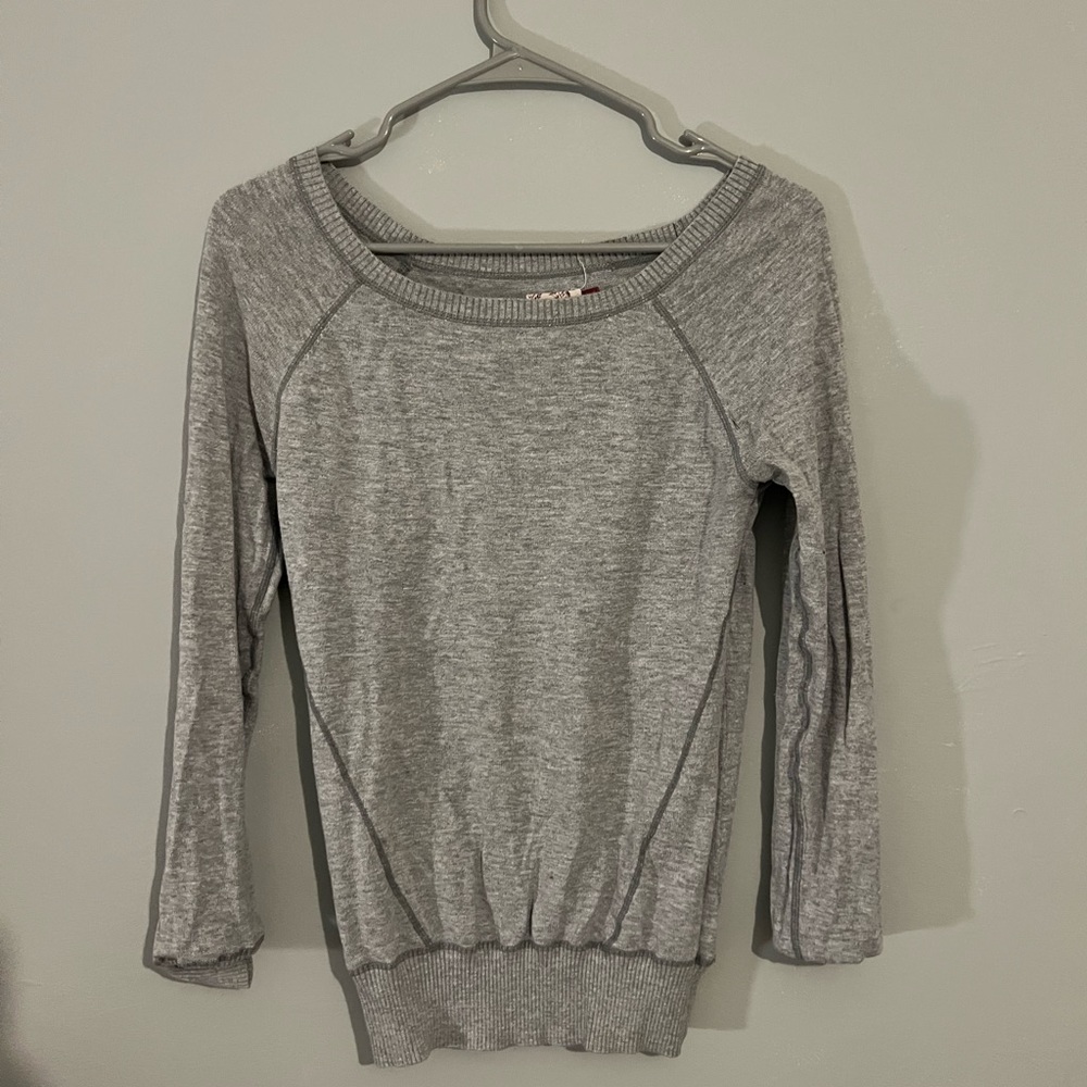 Grey long sleeve top